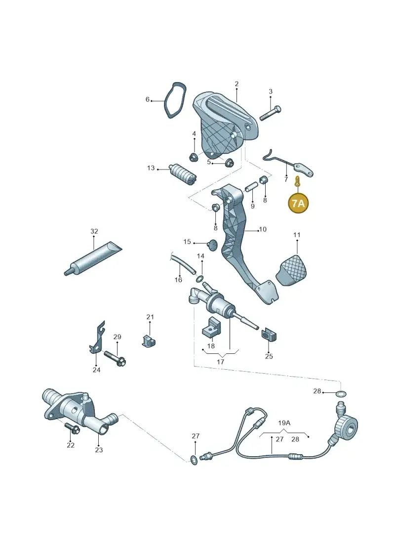 N90833202 — Skoda Yeti (2013-2017) diagram 767721250, position 7A