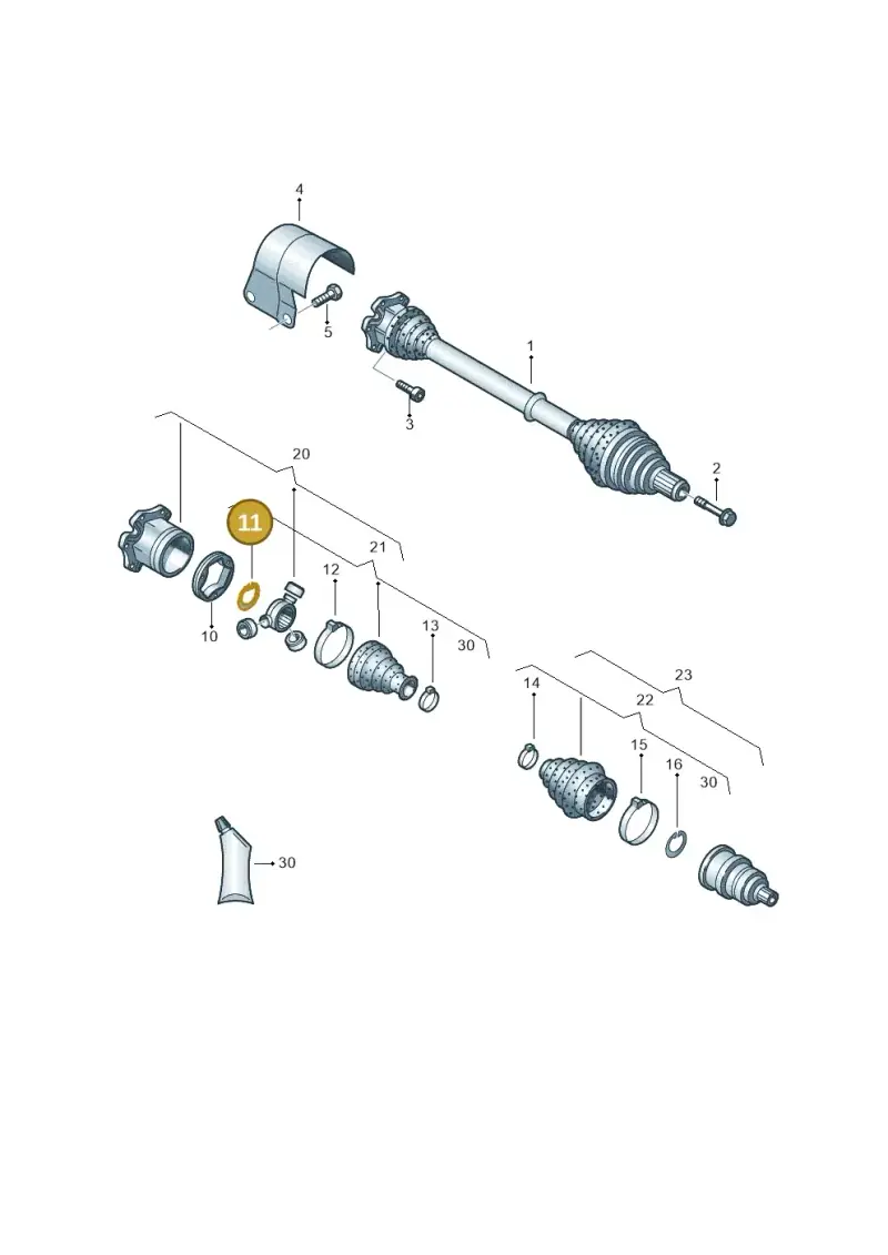 N90834501 — Skoda Octavia (2017-2020) diagram 460407560, position 11