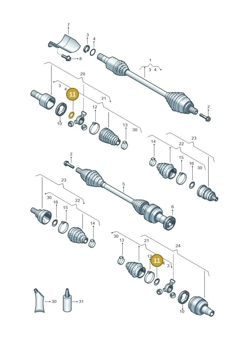 N90834501 — Skoda Kodiaq (2018-2022) diagram 634407620, position 11