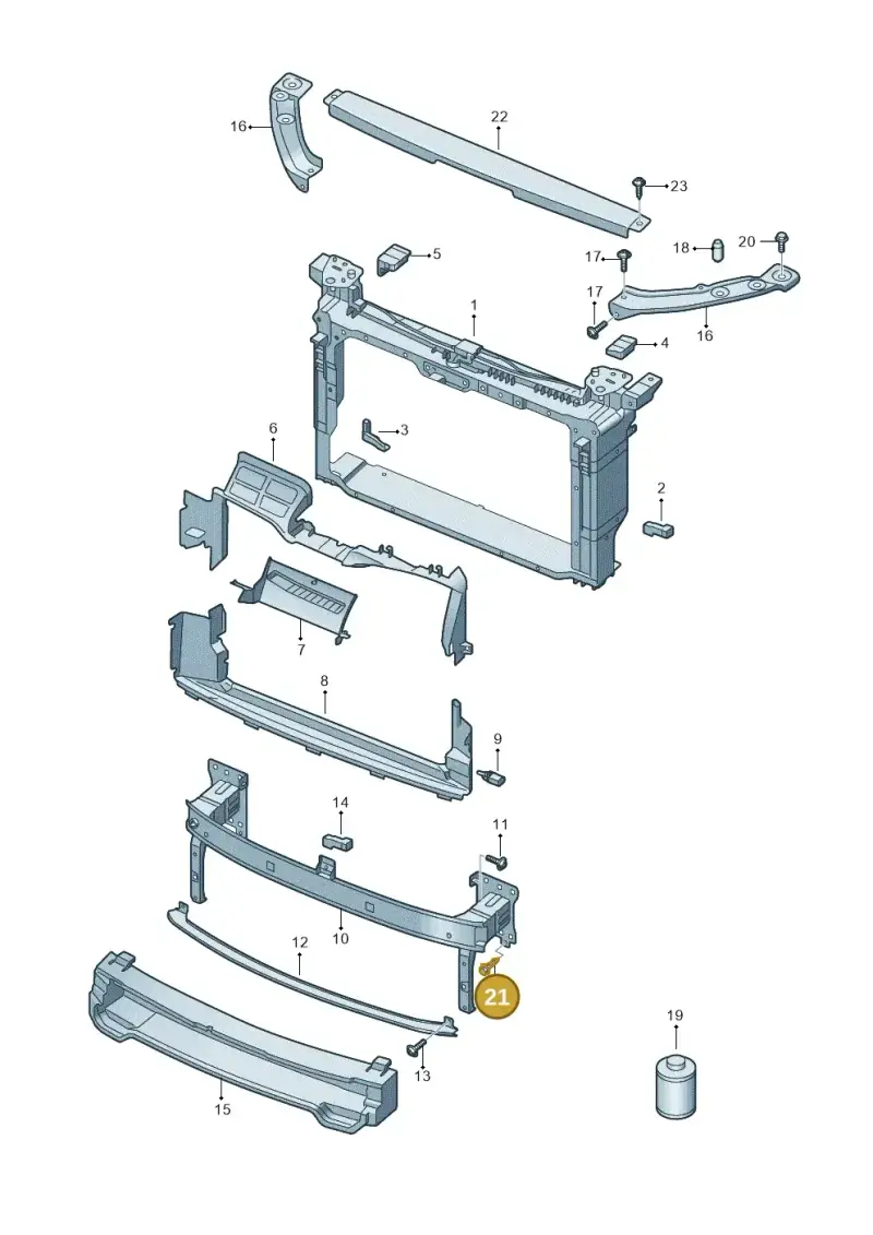 N90835704 — Skoda Kamiq (2019-) diagram 584805010, position 21
