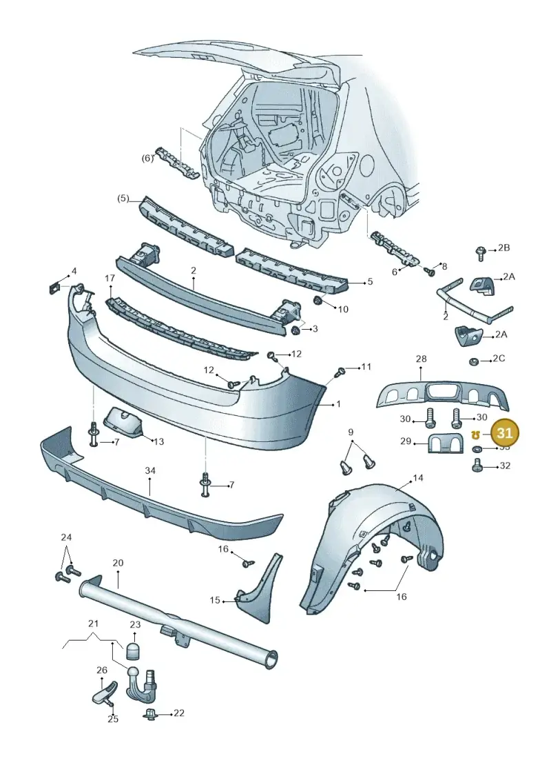 N90847501 — Skoda Fabia Scout (2010-2014) diagram 608807500, position 31