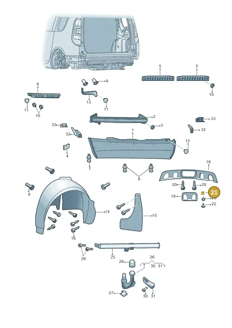 N90847501 — Skoda Roomster (2010-2015) diagram 481807500, position 21