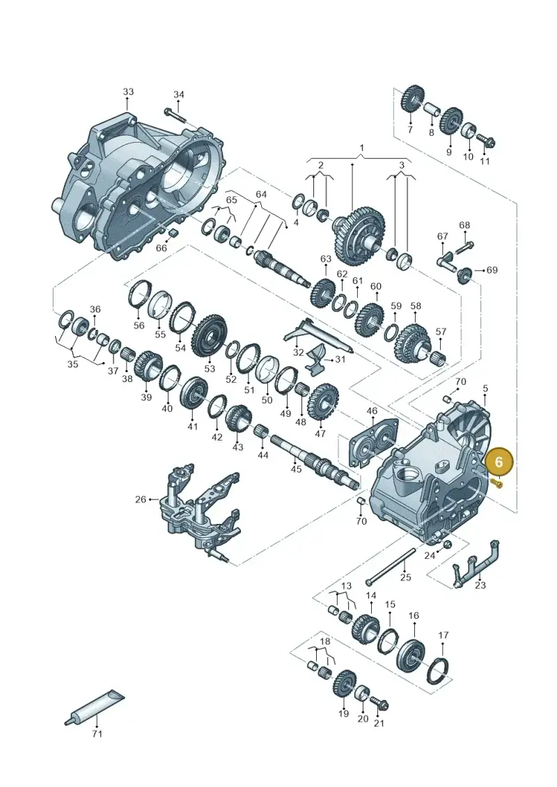 N90897305 — Skoda Octavia (2019-2024) diagram 827310030, position 6
