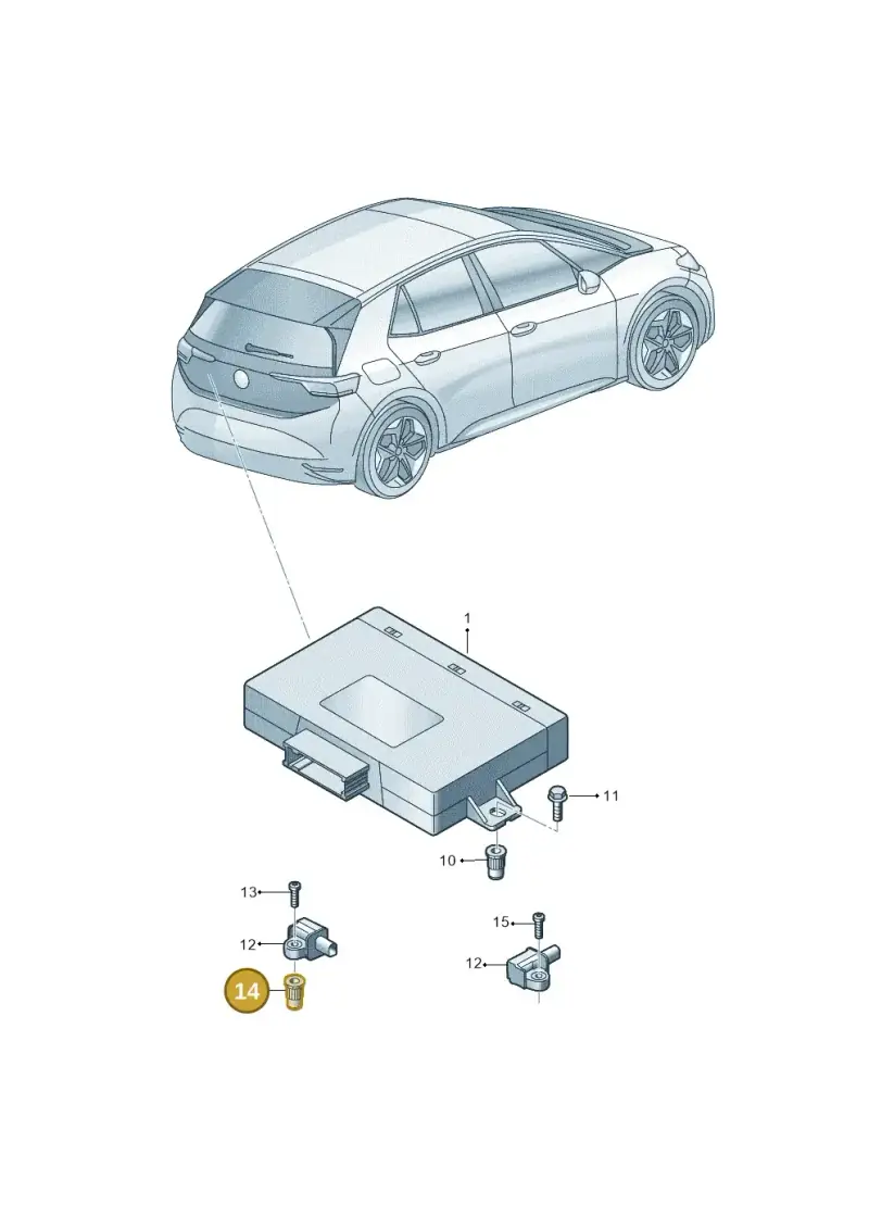 N90920301 — Skoda Enyaq (2020-) diagram 50a907035, position 14