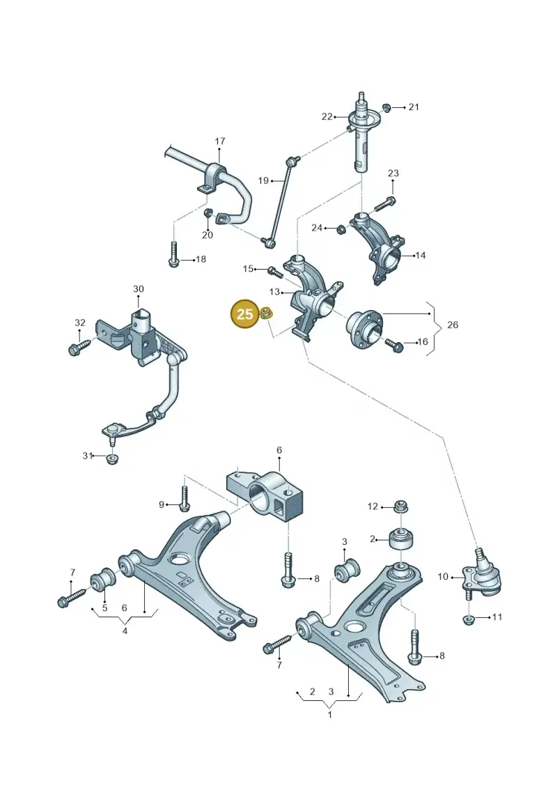 N90942901 — Skoda Yeti (2013-2017) diagram 690407000, position 25