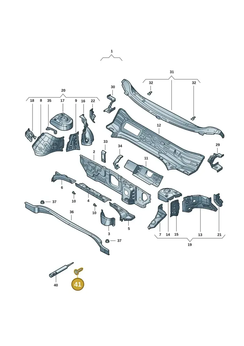 N90945402 — Skoda Kodiaq (2024-) diagram 57x805200, position 41