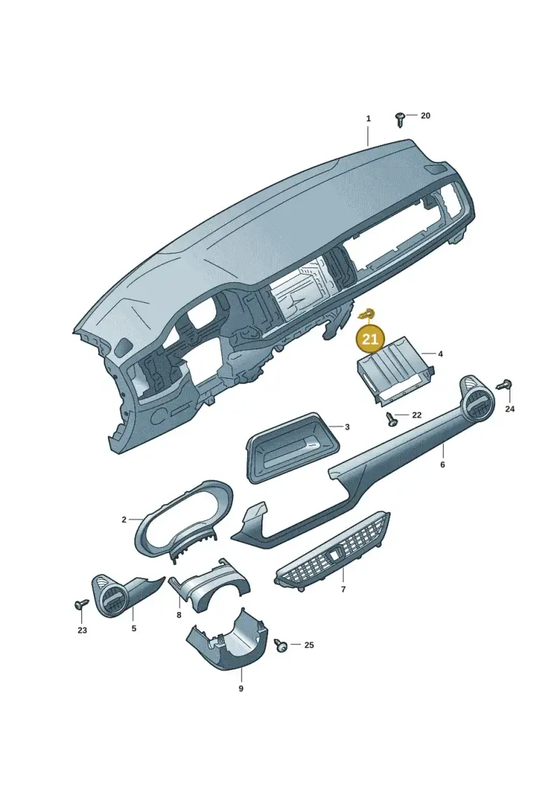 N90959003 — Skoda Fabia (2021-) diagram 6vn857020, position 21
