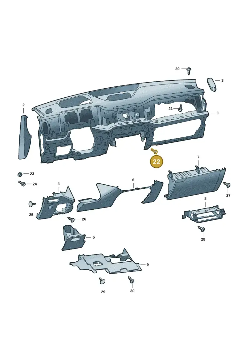 N90959003 — Skoda Kodiaq (2024-) diagram 57h857010, position 22
