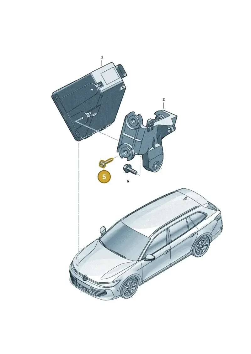 N90969901 — Skoda Kodiaq (2024-) diagram 3j0035850, position 5