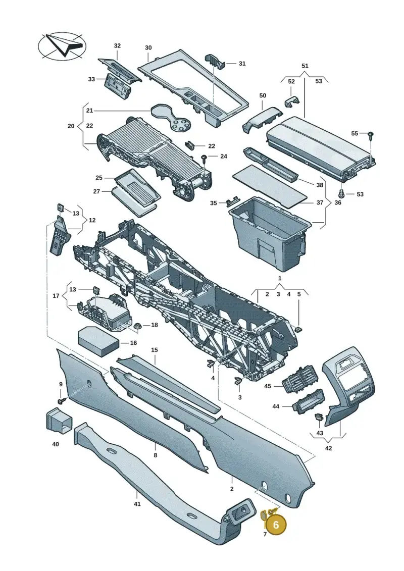 N90969901 — Skoda Superb Combi (2023-) diagram 3j0863500, position 6