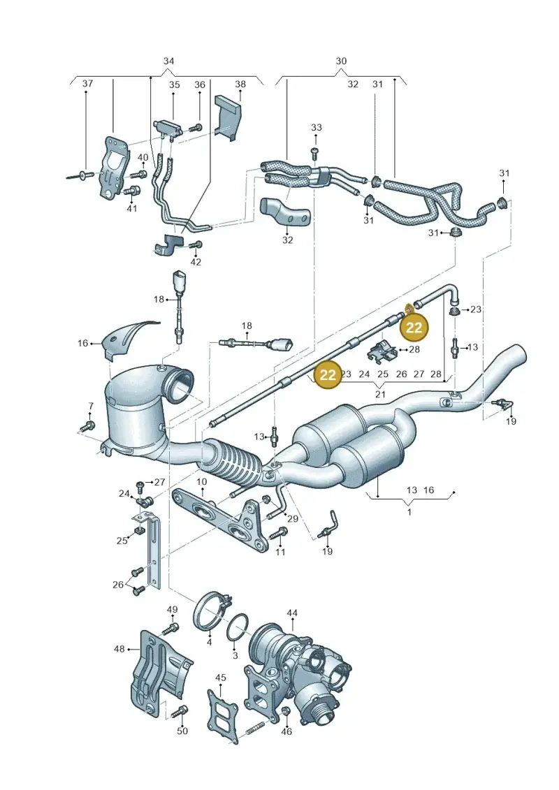 N90986504 — Skoda Superb Combi (2023-) diagram 596253350, position 22