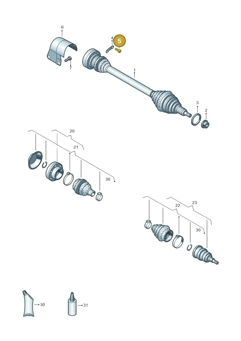 N90991102 — Skoda Kamiq (2019-) diagram 837407440, position 5