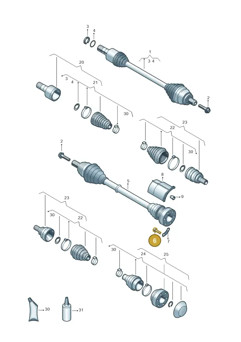 N90991102 — Skoda Kodiaq (2024-) diagram 827407350, position 6
