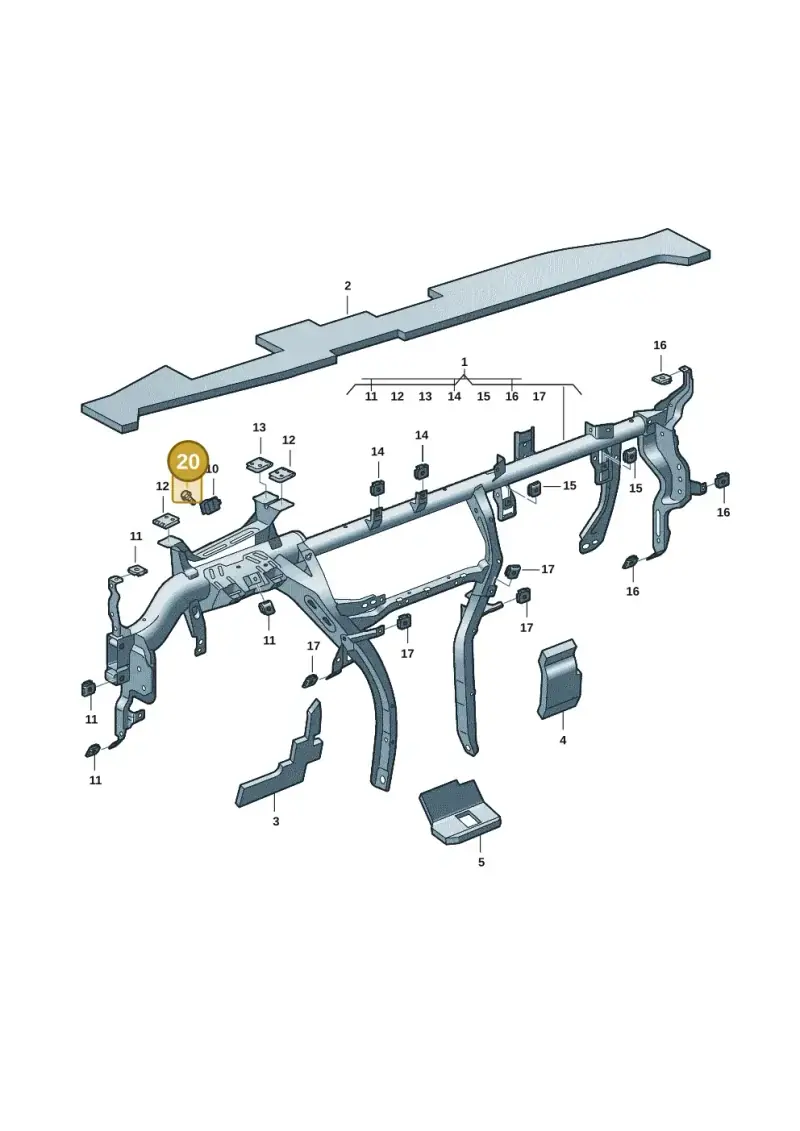 N90991502 — Skoda Kodiaq (2024-) diagram 57h857000, position 20