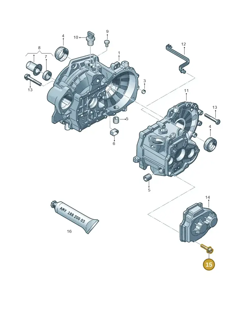 N90991802 — Skoda Superb comfort (2008-2013) diagram 409301420, position 15