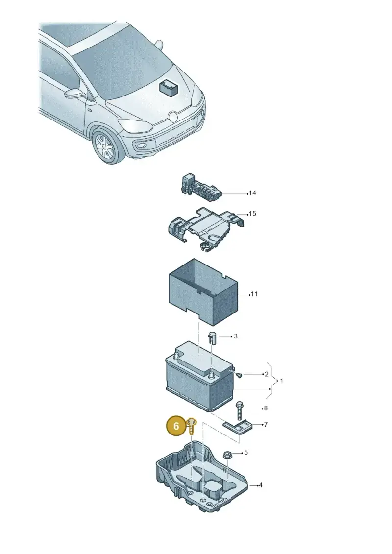 N90999503 — Skoda Citigo (2019-2021) diagram 583915000, position 6