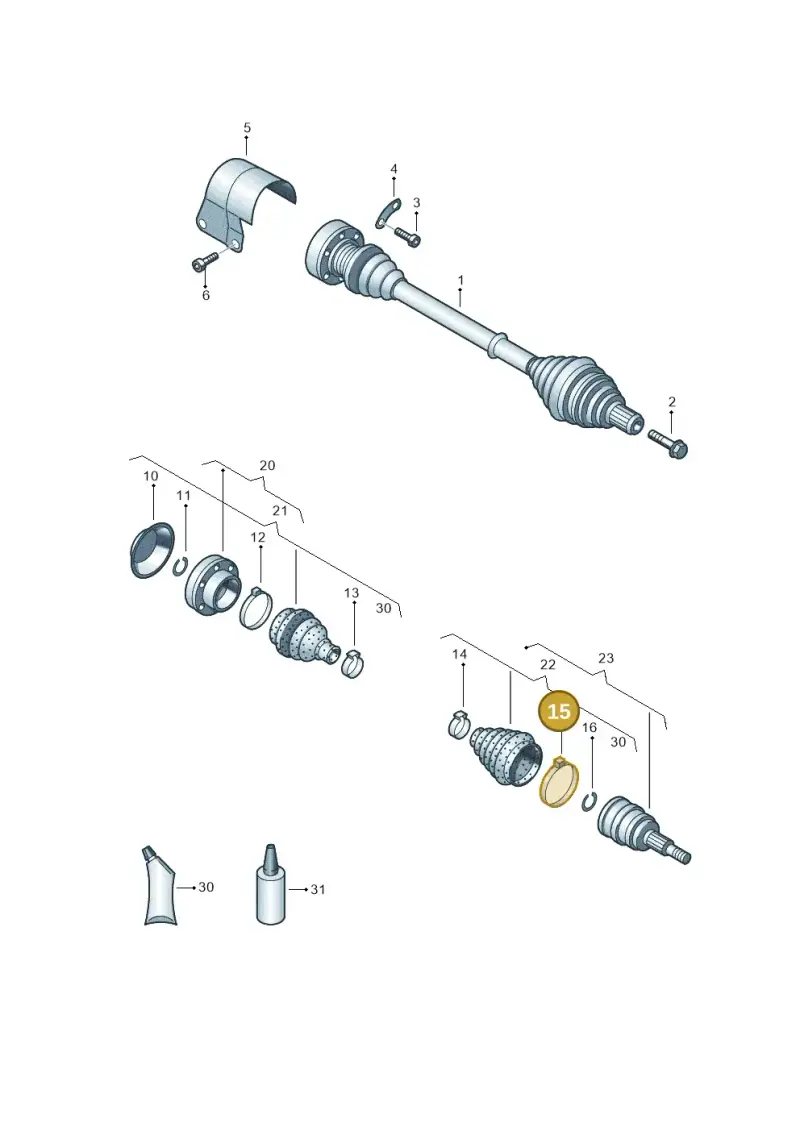 N91023501 — Skoda Octavia (2017-2020) diagram 460407380, position 15