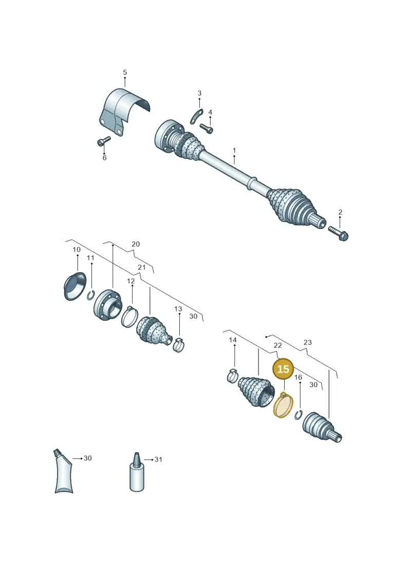N91023501 — Skoda Karoq (2017-2022) diagram 702407520, position 15