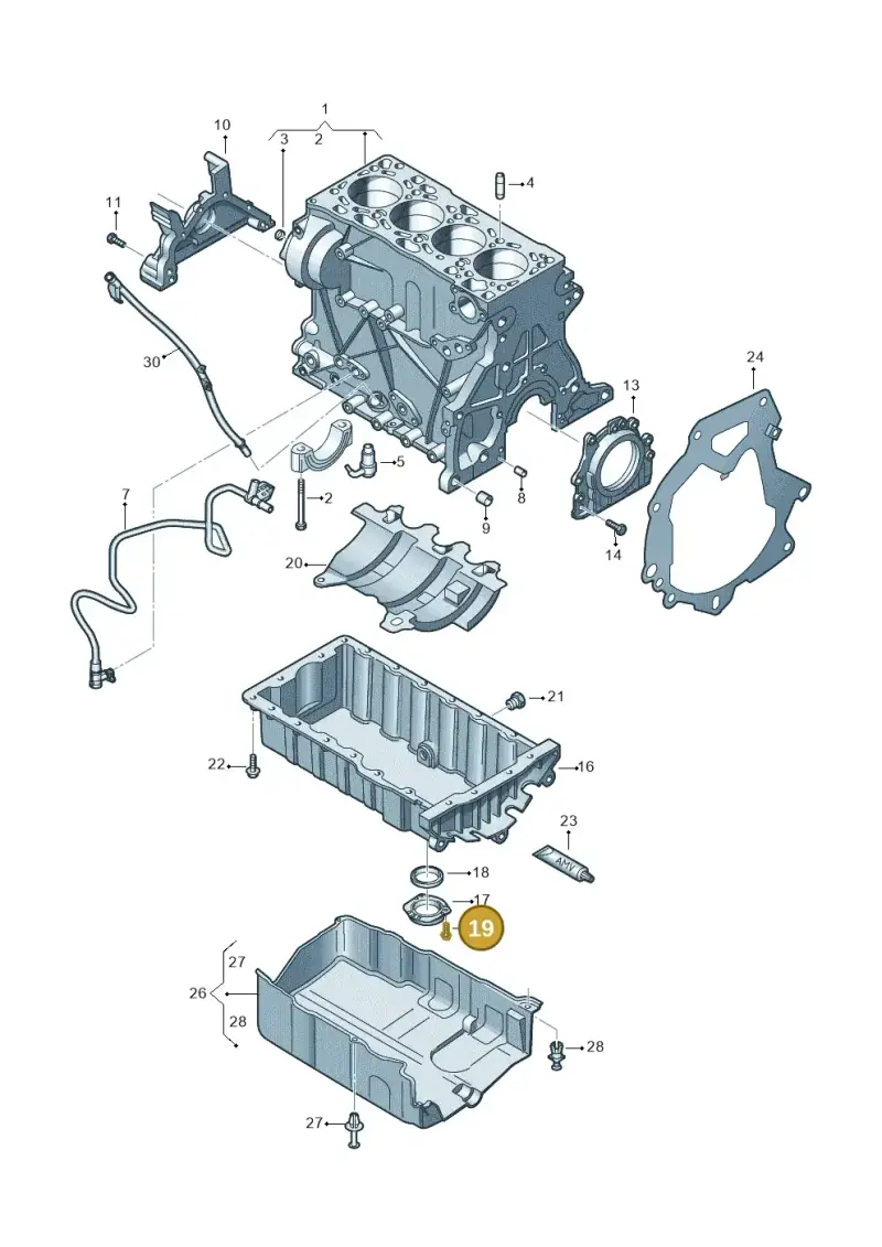 N91065201 — Skoda Octavia (2017-2020) diagram 746103200, position 19