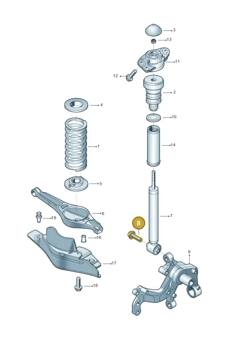 N91066201 — Skoda Yeti (2013-2017) diagram 767511000, position 8