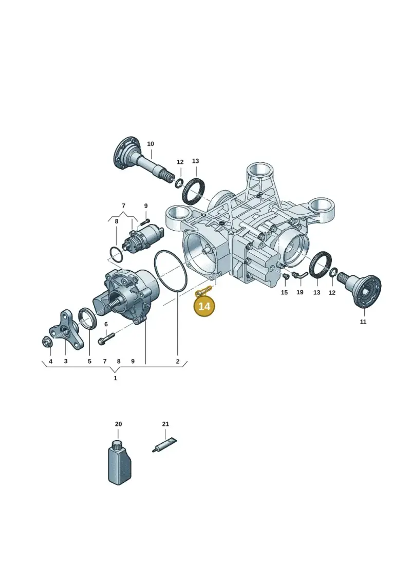 N91082701 — Skoda Octavia (2019-2024) diagram 5h0525100, position 14
