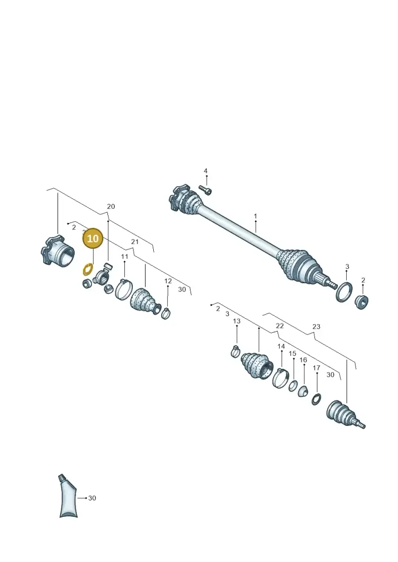 N91092101 — Skoda Fabia (2014-2022) diagram 773407520, position 10