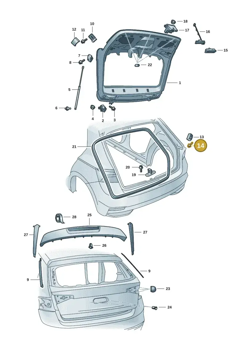 N91096704 — Skoda Fabia (2021-) diagram 6vn827000, position 14