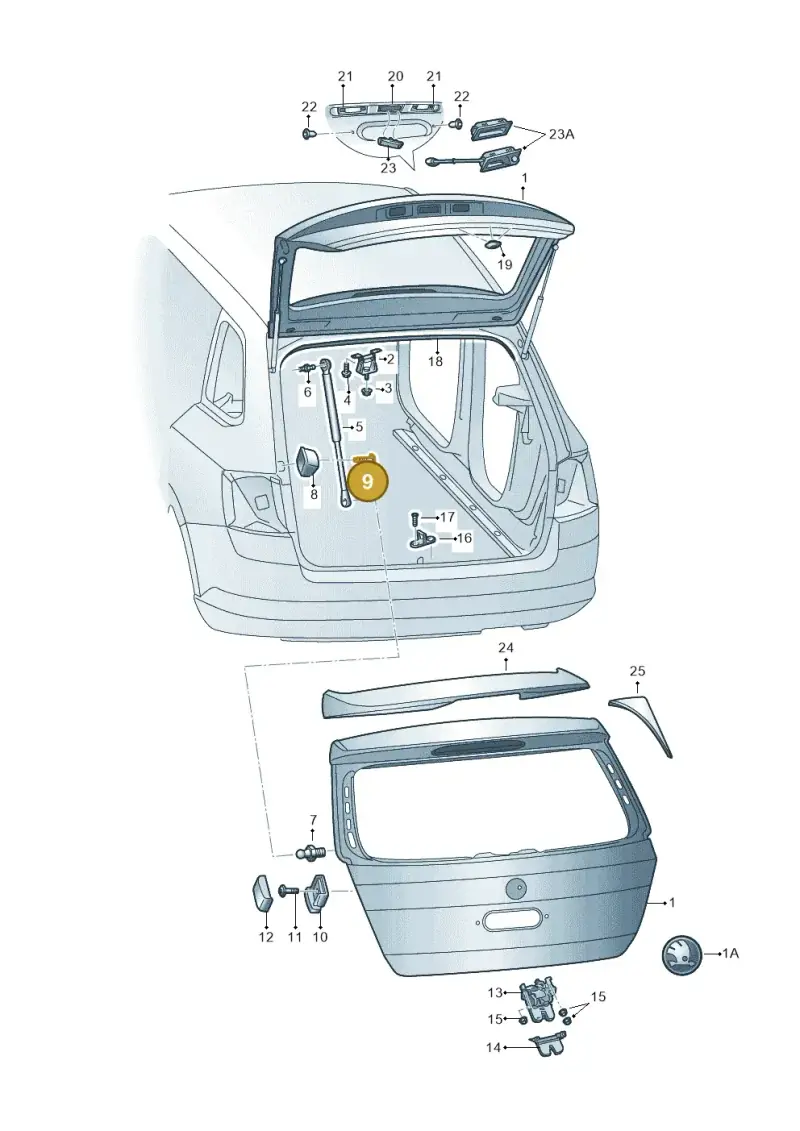 N91096704 — Skoda Fabia (2014-2022) diagram 797827010, position 9