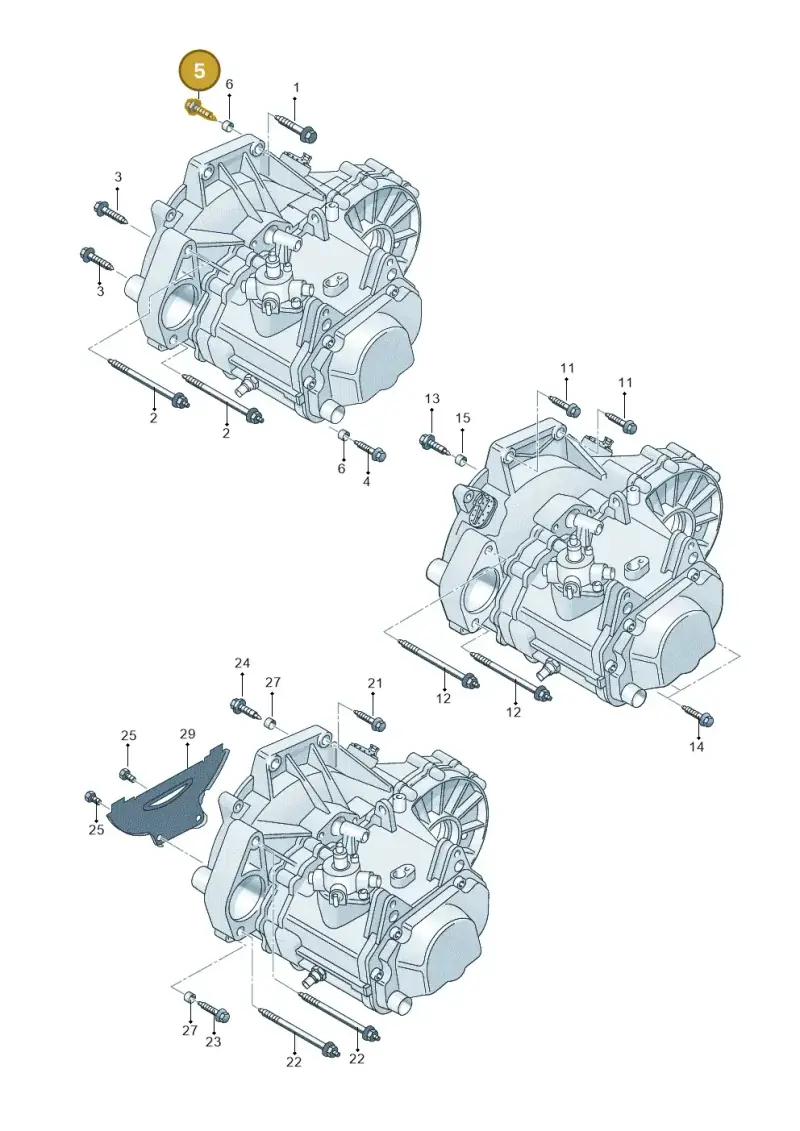 N91106301 — Skoda Fabia Scout (2010-2014) diagram 225300710, position 5
