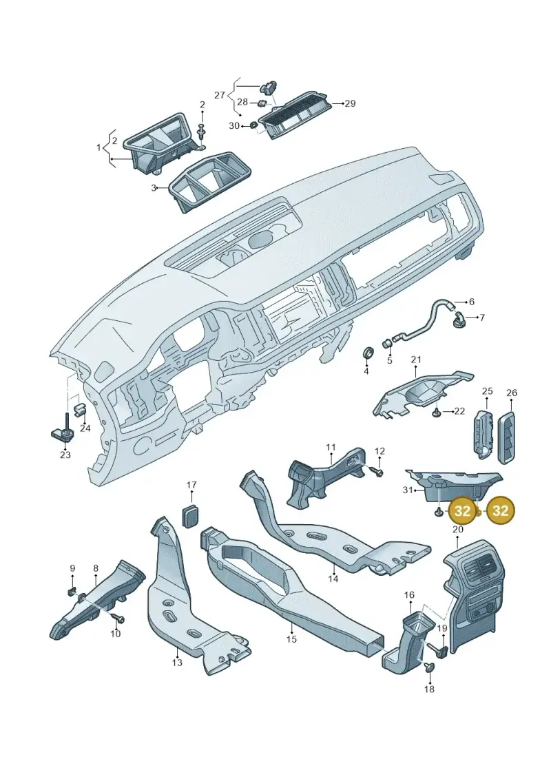 N91118201 — Skoda Kodiaq (2024-) diagram 804819300, position 32