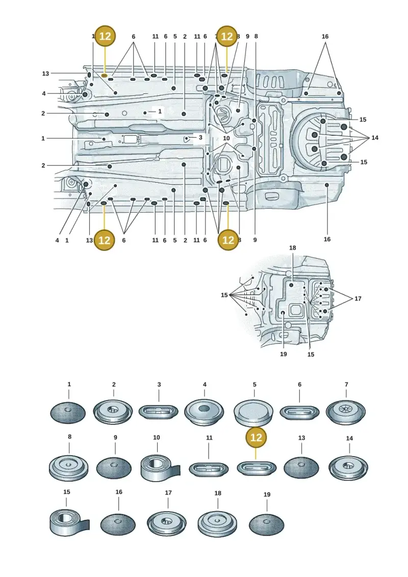 N91135501 — Skoda Superb Combi (2023-) diagram 3p0803501, position 12