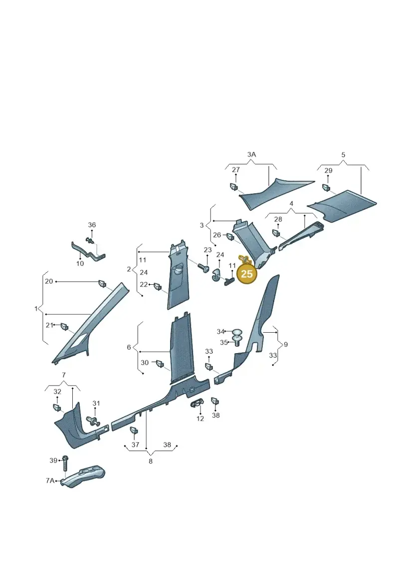 N91141501 — Skoda Enyaq (2020-) diagram 50a867065, position 25