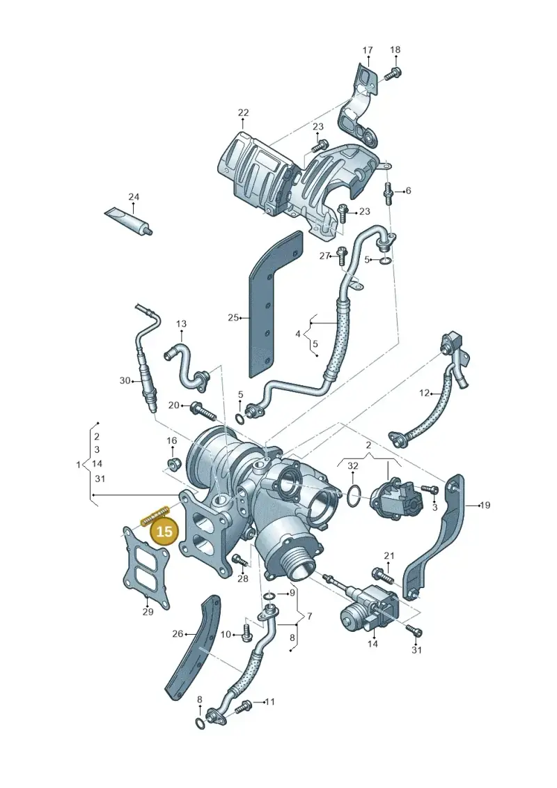 N91145003 — Skoda Octavia (2017-2020) diagram 745145700, position 15