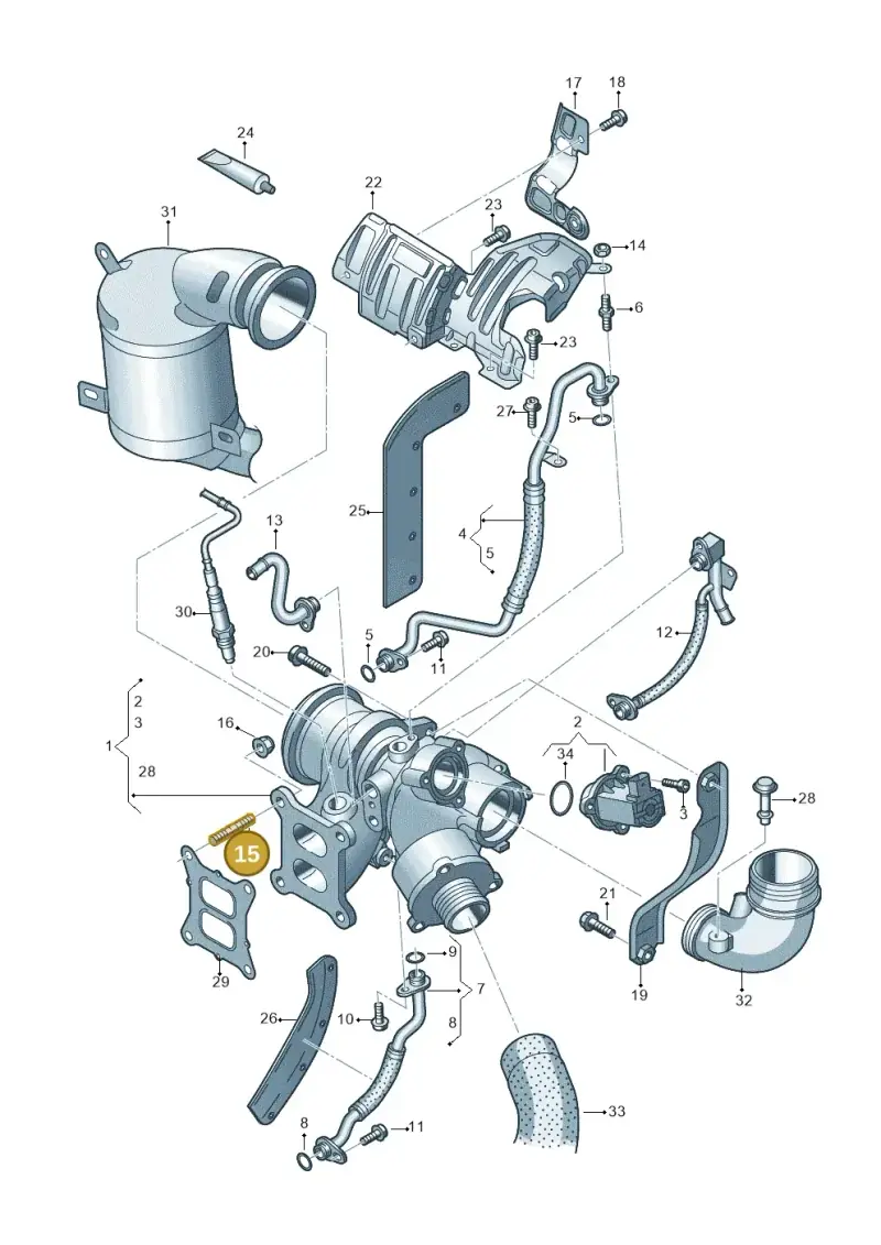N91145003 — Skoda Octavia (2017-2020) diagram 746145500, position 15