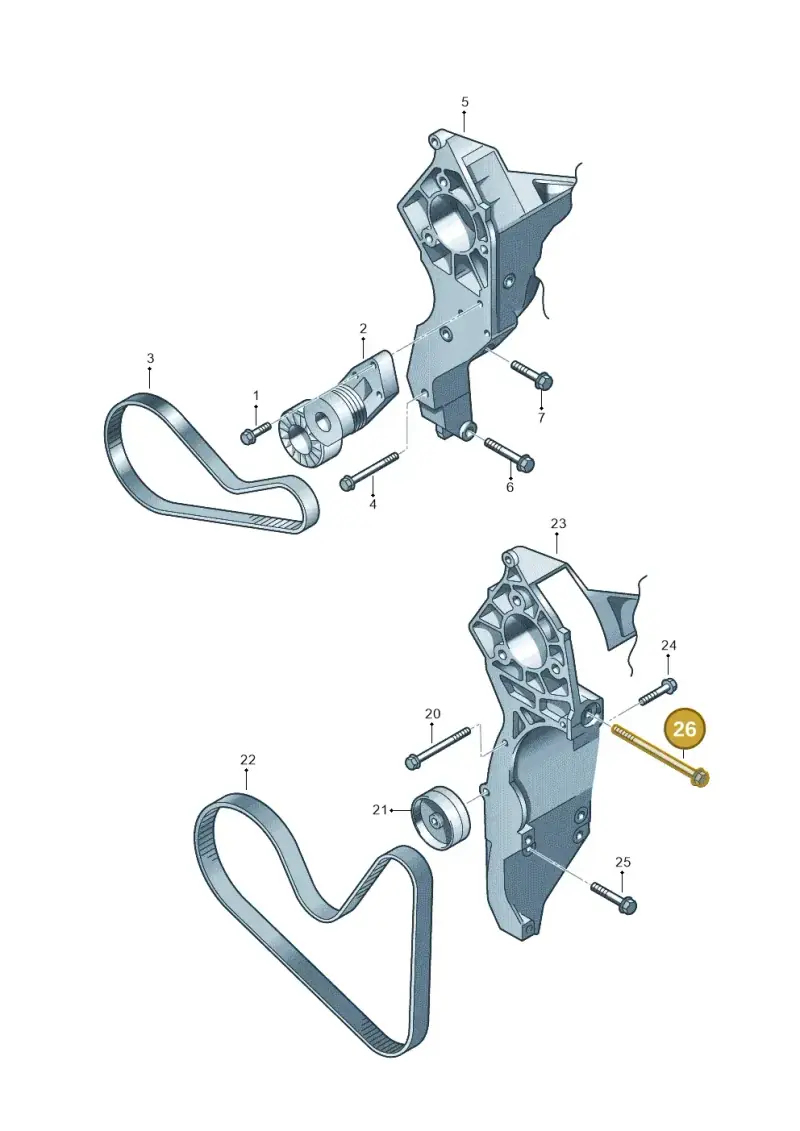 N91151901 — Skoda Superb (2013-2015) diagram 210903500, position 26