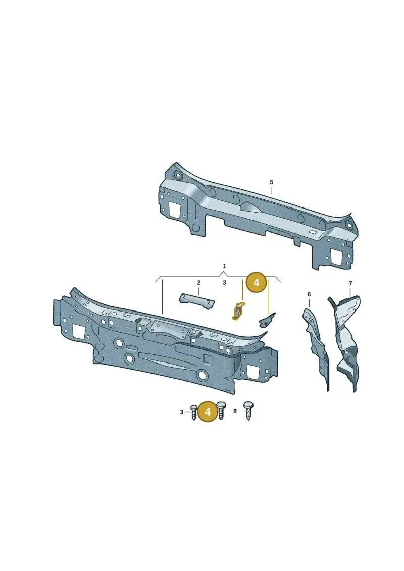N91153301 — Skoda Superb Combi (2023-) diagram 3p0813010, position 4