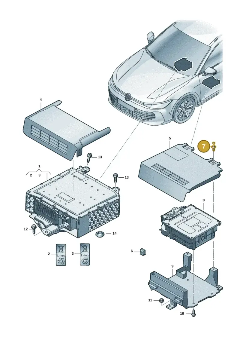 N91158501 — Skoda Superb Combi (2023-) diagram 3j0915050, position 7