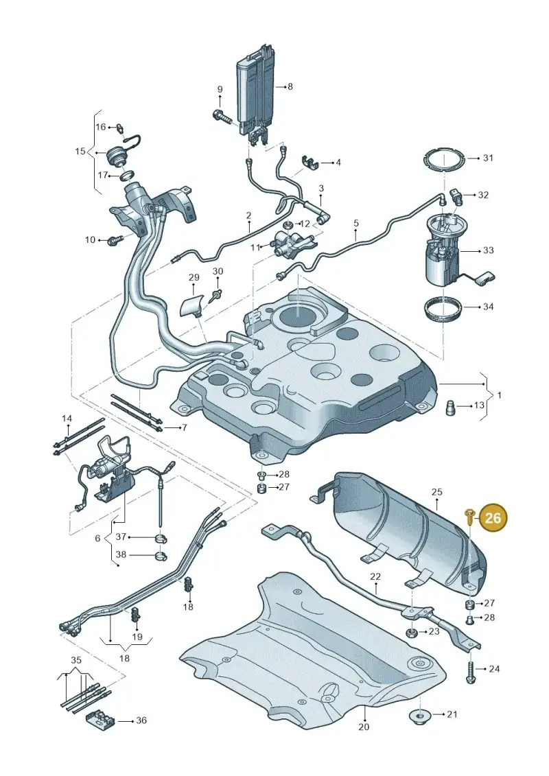 N91159101 — Skoda Superb Combi (2023-) diagram 793201500, position 26