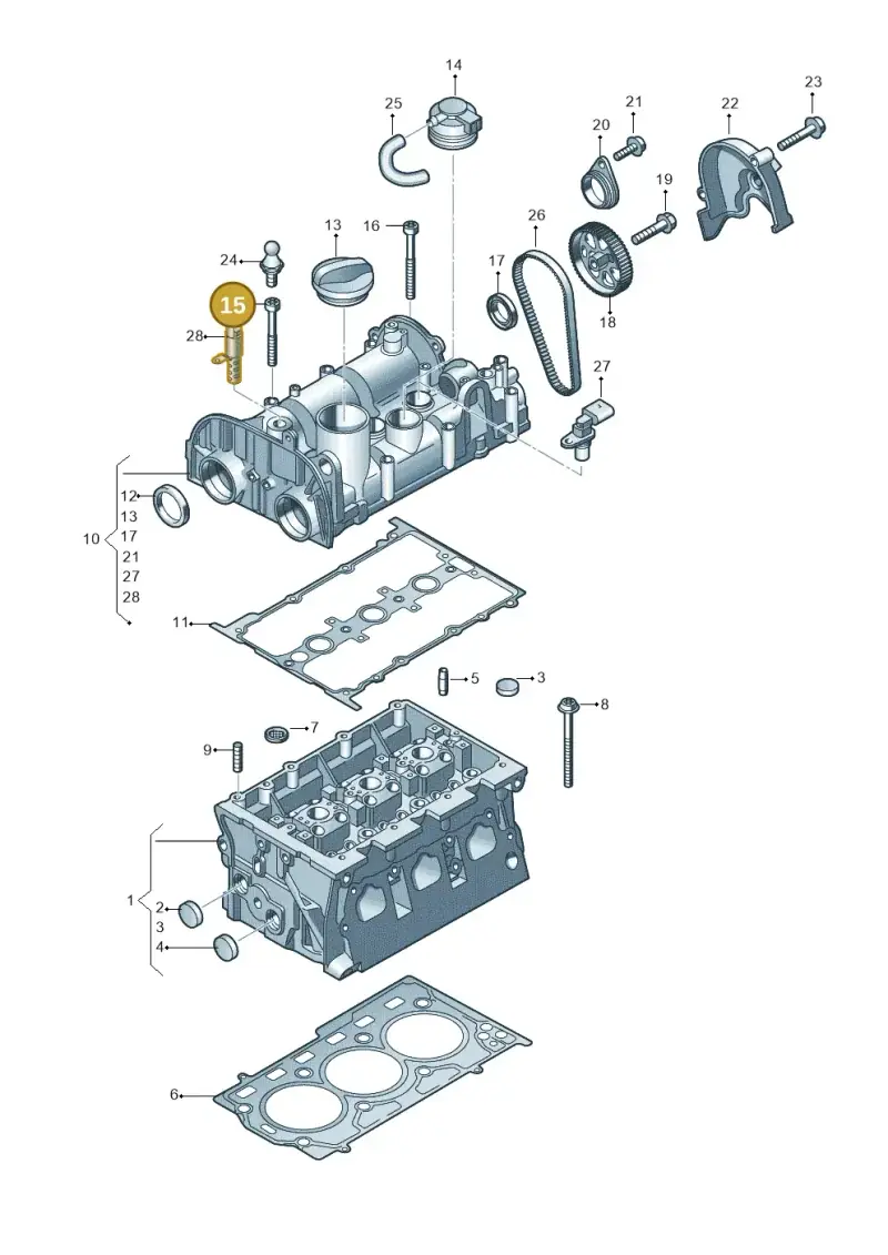N91165001 — Skoda Karoq (2017-2022) diagram 723103500, position 15