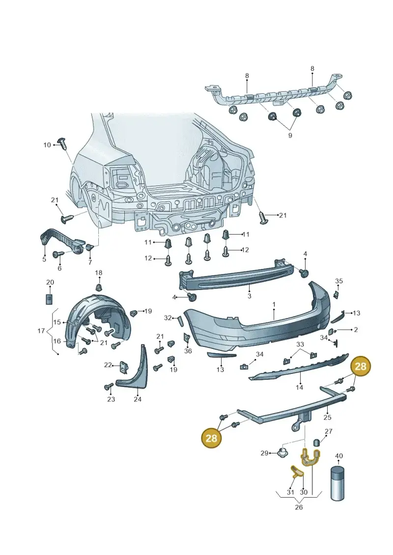 N91173001 — Skoda Octavia (2017-2020) diagram 805807500, position 28