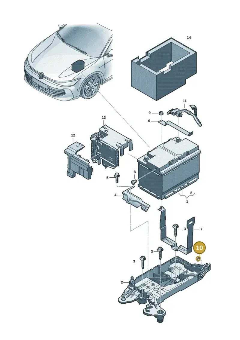 N91173301 — Skoda Superb Combi (2023-) diagram 3j0915000, position 10