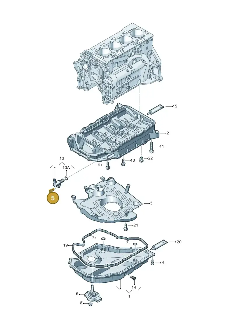 N91173601 — Skoda Octavia (2019-2024) diagram 597103021, position 5