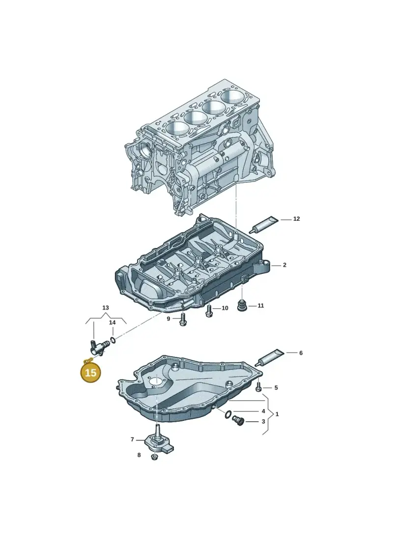 N91173601 — Skoda Superb Combi (2023-) diagram 5h0103015, position 15