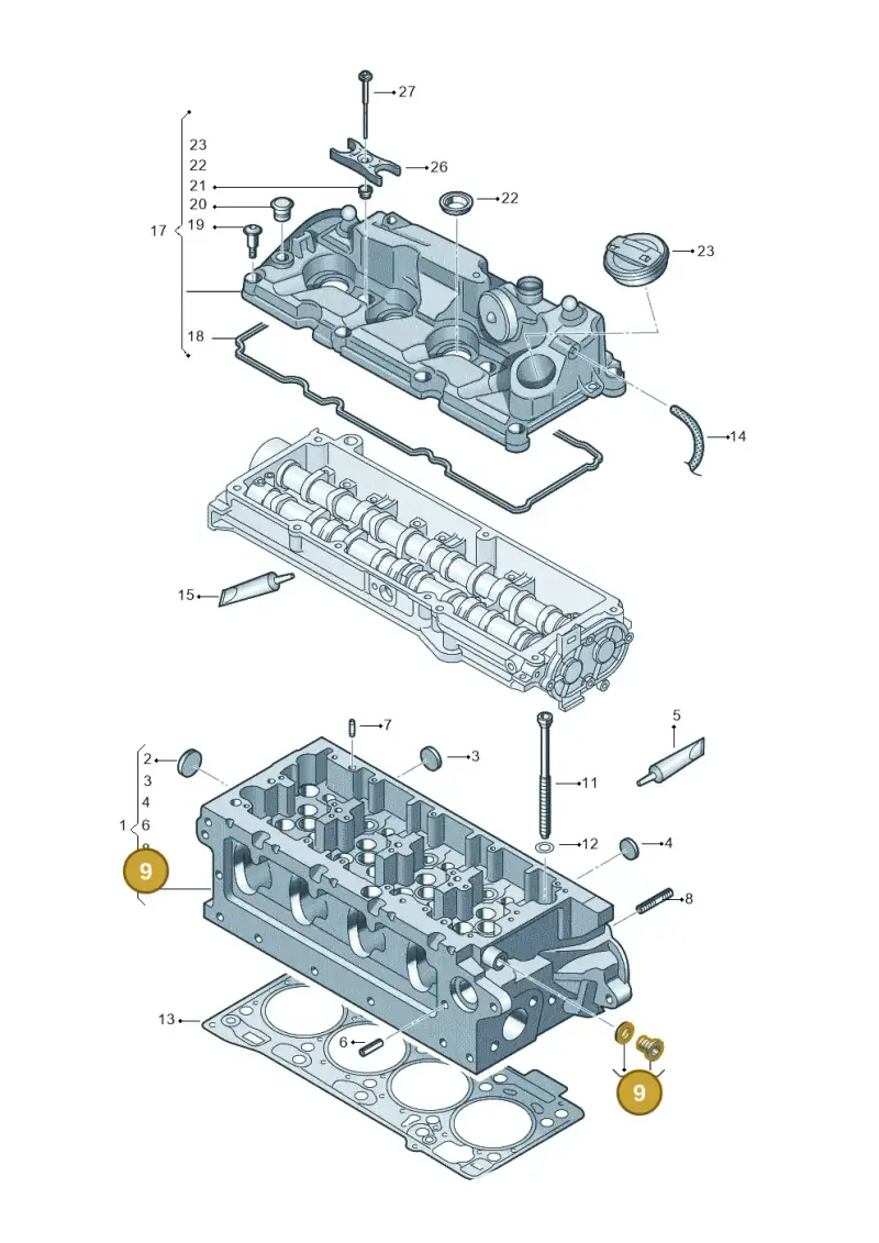N91184201 — Skoda Kodiaq (2024-) diagram 827103550, position 9