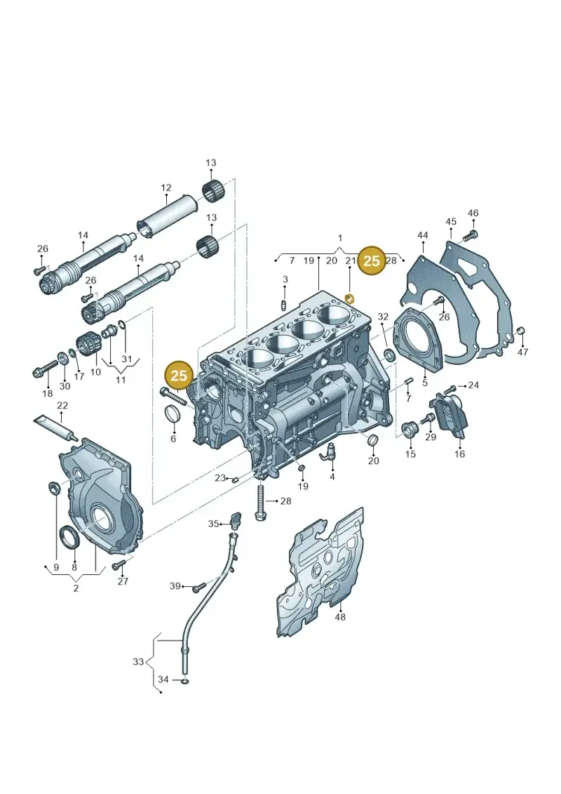 N91187501 — Skoda Superb Combi (2023-) diagram 5h0103012, position 25