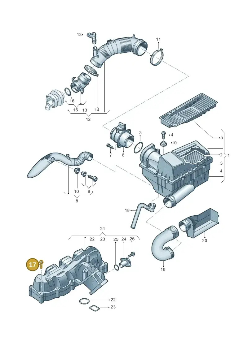 N91191201 — Skoda Superb (2013-2015) diagram 694129500, position 17