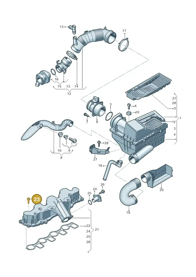 N91191201 — Skoda Yeti (2013-2017) diagram 737129400, position 23