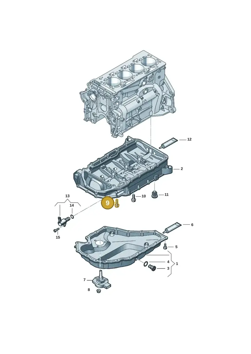 N91211201 — Skoda Superb Combi (2023-) diagram 5h0103015, position 9
