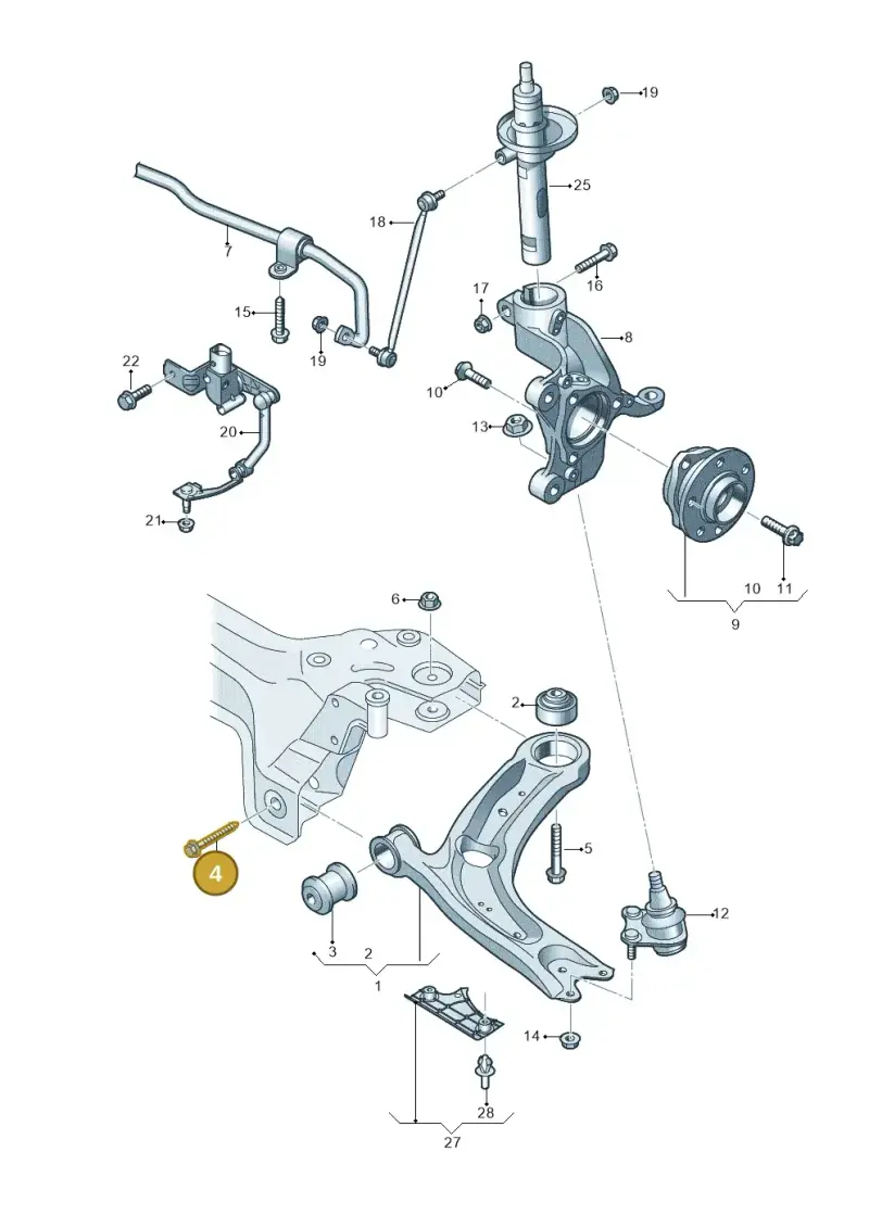 N91217701 — Skoda Octavia (2019-2024) diagram 793407000, position 4