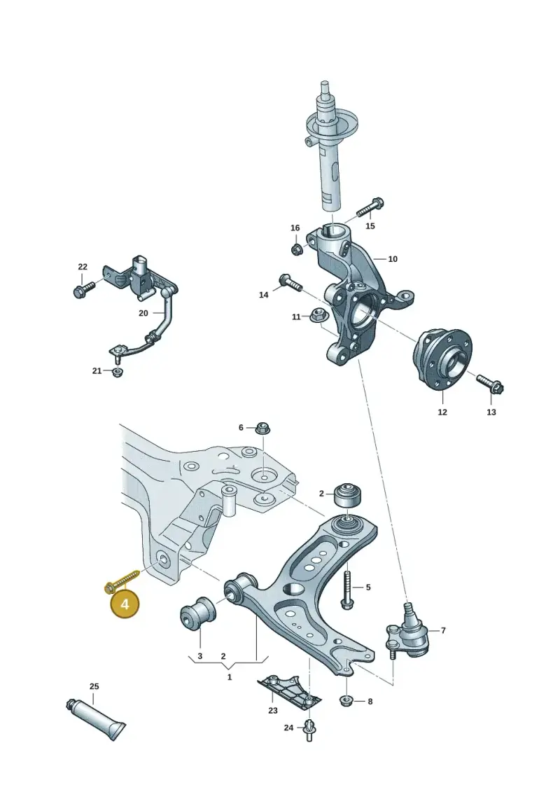 N91217701 — Skoda Kodiaq (2024-) diagram 5h0407000, position 4